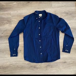 Men Heritage Oxford Navy Shirt - Size 42 -New